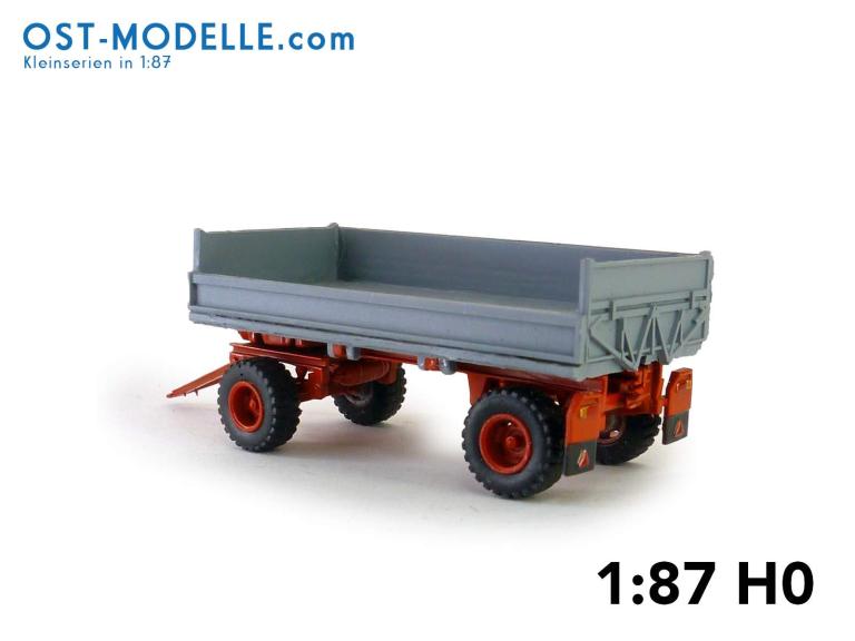 Preview: HW80.11 ND Kippaufbau halbe Bordwand links grau rot